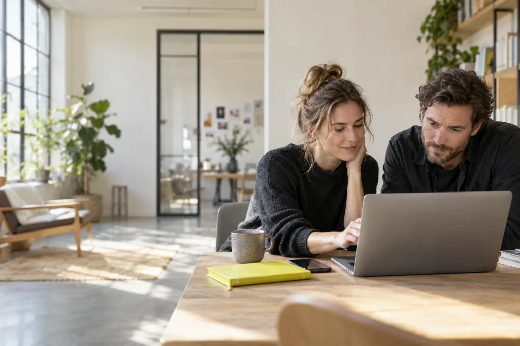 Ondernemers in hun werkomgeving; sfeerbeeld